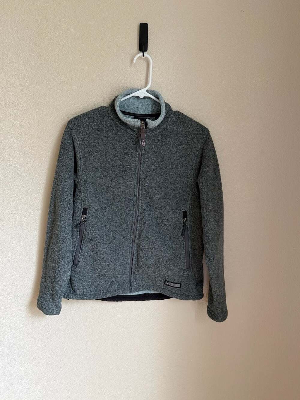 REI Recreational Equipment Inc. Gray Full-Zip Fleece Jacket